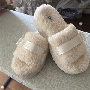 UGG Cream Fluffy Footwear